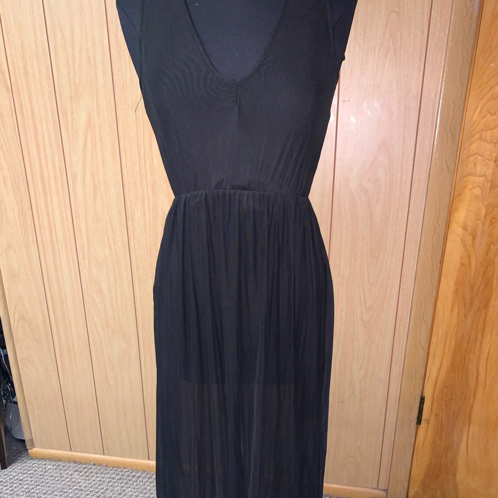 Semi sheer Black Dress